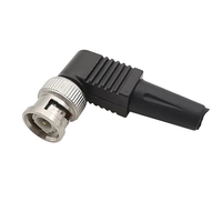 Conector recto macho Bnc para cable coaxial giratorio Conector coaxial de enchufe sin soldadura para cámara CCTV