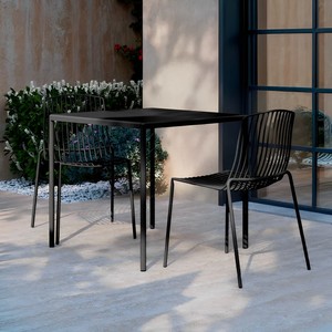 Modern <b>Stackable</b> Metal <b>Garden</b> <b>Chairs</b> with Powder-Coated Frame, Durable Outdoor Dining <b>Chairs</b> for Patio, Balcony and Cafe Terrace - Product Image 6