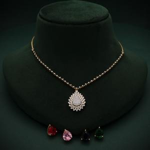 Aniva Jewels Pendentif détachable 14kt Pendentif en diamant naturel interchangeable Collier Bijoux pour femmes Mariage - Product Image 3