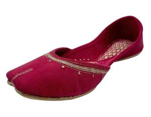 Chaussures Khussa pakistanaises sur mesure pour femmes, antidérapantes, couleur unie, Khussa en faible quantité minimale de commande. - Product Image 1