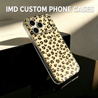 Coques de téléphone portable antichoc anti-traces de doigts en TPU+TPE électroplaqué brillant IMD avec coussin d'air pour les séries 11-17