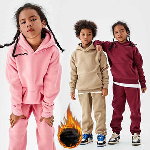 Moda niños invierno Niño chándal en blanco cálido grueso Jogging chándal niños temporada de vacaciones chándales juveniles - Product Image 1