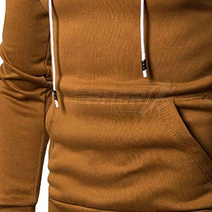 Survêtement pour homme en deux pièces, décontracté, d'hiver, à capuche, respirant, nouvelle arrivée, couleur unie, 100% coton - Product Image 3