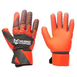 Gants de gardien de but en cuir de haute qualité Nouveau style Vente en gros Équipement de gardien de but de football durable et respirant - Product Image 1