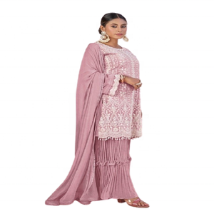 ชุดสูทปากีสถานปักลายสวยงามสำหรับเทศกาลปาร์ตี้ชุดปากีสถาน - Product Image 1