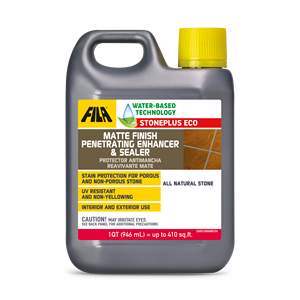 FILA STONEPLUS ECO Finish - Scellant pénétrant rehausseur de couleur à base d'eau pour pierre naturelle, usage intérieur et extérieur, 1QT - Product Image 1