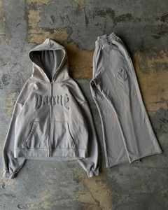 Manufacturer Custom Lightweight <b>Zip</b>-<b>Up</b> <b>Jacket</b> Pants Set for Sun Faded Tracksuits Unisex XL Size Training Custom Winter - Product Image 6