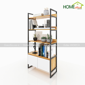 Modern 4-Tier Standing Wood <b>Shelf</b> SFKS027 for Living Room Decorative Purpose - Product Image 1