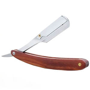 Meilleur fournisseur de rasoirs à lame unique en acier inoxydable pour barbier, durables, pour salon de coiffure, avec manche rouge - Product Image 4