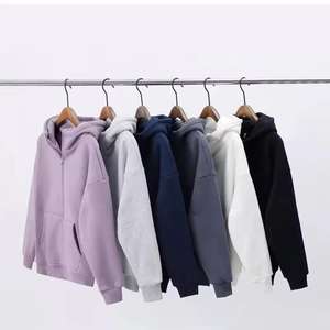 Produit de vente de style coupe ajustée Sweats à capuche en coton biologique ajustables et confortables en plusieurs couleurs Sweat à capuche surdimensionné - Product Image 2