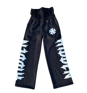 Pantalons à double taille pour hommes personnalisés, style Y2k, streetwear, évasés, empilés, délavés à l'acide, amples, à double taille - Product Image 6