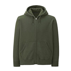 Sudadera con capucha con logotipo personalizado para hombre, forro polar transpirable de poliéster/algodón para gimnasio, actividades al aire libre, diseño de media cremallera, patrón de impresión - Product Image 6