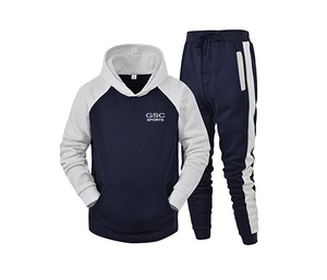 Attractive Color Design Jogging <b>Track</b> <b>Suits</b> with Contrast Color Sleeves Full Sleeve Hooded Shirt with Jogger Pant on Cheap Price - Product Image 5
