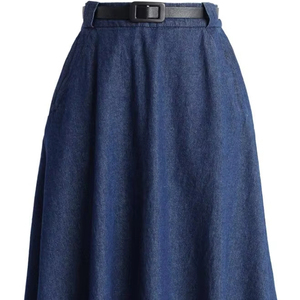 Jupes longues en jean une garde-robe Looks essentiels avec des jupes Maxi en denim classiques Boho rencontre l'inspiration des jupes longues décontractées - Product Image 1