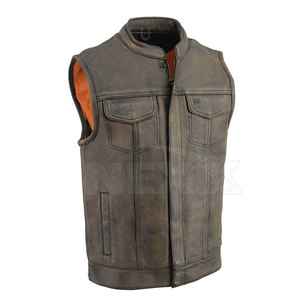 Offre Spéciale respirant hommes gilet en cuir Design Unique hommes gilet en cuir nouveauté hommes gilet en cuir - Product Image 2