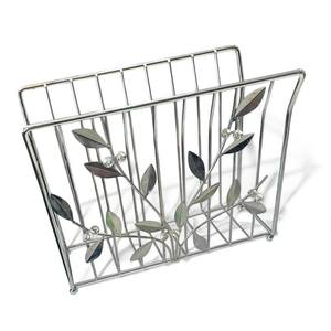 Étagère à livres en métal artisanal, porte-revues et journaux pour table, usage domestique et professionnel, organiseur de magazines - Product Image 5