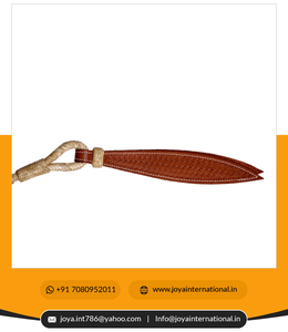 มือถักธรรมชาติ Rawhide แสดง Romel Romal Reins ม้า Tack ธรรมชาติ SRM073 - Product Image 4