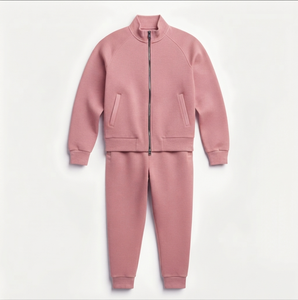 Conjunto Deportivo de Invierno para Hombre, de Alta Calidad, Colores Sólidos, Mangas Largas, Talla Grande, con Diseño de Logotipo Personalizado y Cuello Alto - Product Image 3