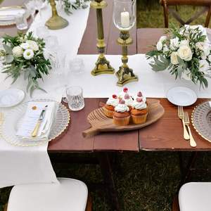 Plateaux décoratifs en forme de feuille en bois plateau de rangement rustique en bois pour collations Dessert thé Fruits pains nourriture - Product Image 3