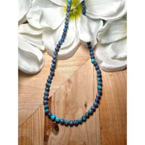Collier en turquoise de Mohave, fait main par les Navajo, objet culturel de collection - Product Image 1