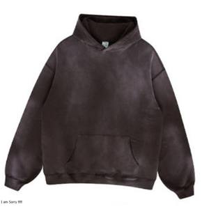 Sweat à capuche avec logo personnalisé des fabricants Heavy Weight Basics Cotton Blended Distressed Embroidery Tie Dye Hoodie Men - Product Image 4