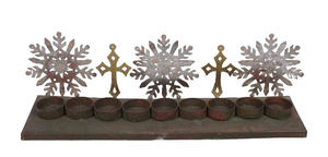 Bougeoir de Noël Pièce maîtresse de table décorative en métal pour la décoration intérieure Fournitures de décoration de Noël - Product Image 3