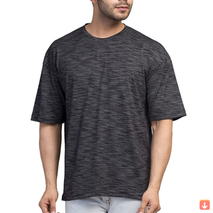 Vente en gros 2024 T-shirt vintage pour homme à manches courtes en microfibre, coupe classique, personnalisable, vierge, écologique, respirant, OEM - Product Image 2
