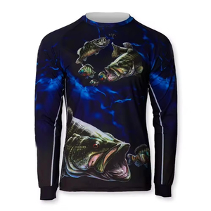 Jersey de sublimación de desgaste de pesca impreso completo Jersey de torneo de pesca personalizado de alta calidad para caza - Product Image 6