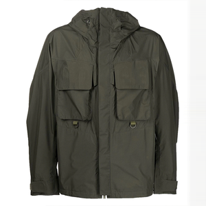 Chaqueta Cortavientos con Capucha de Diseño Personalizado OEM de Alta Calidad, con Cierre y Múltiples Bolsillos, para Hombre, Talla Grande - Product Image 3