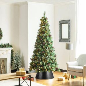 Elegant black hammered iron tree <b>collar</b> Christmas decoration tree stand classy inspired decor for home new year Xmas party 2023 - Product Image 4