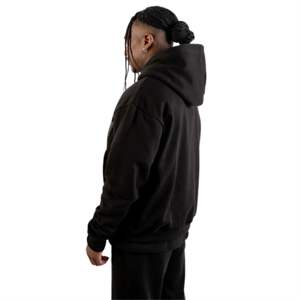 Sweat à capuche basique à grand logo | Sweat à capuche surdimensionné 380 GSM avec imprimé devant et dos | Pull Streetwear 80% coton 20% polyester - Product Image 4