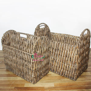 Porte-revues en jacinthe d'eau rustique de haute qualité, rangement fait à la main pour la maison et le bureau - Product Image 6