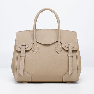 กระเป๋าถือหนัง PU แท้ลายสก็อตสำหรับผู้หญิง, กระเป๋าเงินสไตล์ลายสก็อตของผู้หญิงออกแบบใหม่ตกแต่งด้วยการปัก - Product Image 4