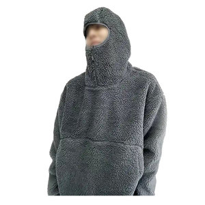 Vente en gros de sweats à capuche pour hommes, coupe ample, motif à carreaux, doublure en sherpa, personnalisation complète, tissu de qualité supérieure, fabriqué au Pakistan - Product Image 3