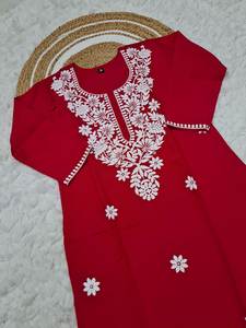 ชุด kurta dupatta แบบเรียบง่ายของผู้หญิงผ้าสวมใส่สบายเหมาะสำหรับใส่ในชีวิตประจำวันชุดทำงานและชุดลำลอง - Product Image 5