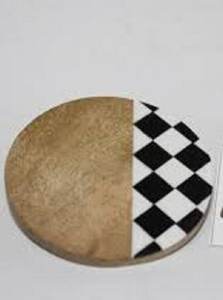 Juego de posavasos de madera hechos a mano de nuevo diseño, madera de nogal, diseño personalizado, artesanía en la India con calidad de exportación - Product Image 2