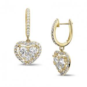 Pendientes de Diamantes de Laboratorio con Corte Redondo, Oro Blanco de 18 Quilates, Color D, Claridad VS1 VS2, 4g, 1.35ct, Joyería de Moda para Uso Diario, Venta al por Mayor, Diamantes Creados en Laboratorio - Product Image 5