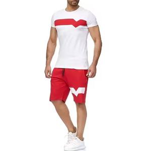 Ensemble chemise et short de sport d'été à logo personnalisé pour hommes en cours d'exécution Ensemble court avec un style et des couleurs uniques pour un ensemble d'été unisexe - Product Image 3