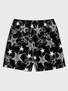 Hot Selling Customized Men's Casual <b>Shorts</b> 6XL Size Elastic Waist Drawstring Print Pockets Solid Pattern <b>Decoration</b> Anti-Wrinkle - Product Image 6
