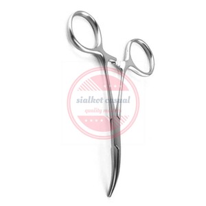 Pince à moustiques incurvée et droite Instruments dentaires médicaux en acier inoxydable - Product Image 4