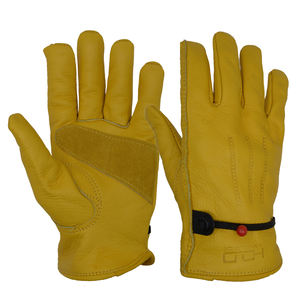 Premium Full Grain Cowhide Palm Back Leather Anti-Chemical Anti-Static Durable Work <b>Ladies</b> <b>Gardening</b> <b>Gloves</b> - Product Image 2