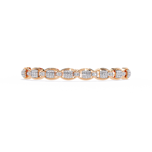 Fabulosa Pulsera y Brazalete de Diamantes Cultivados en Laboratorio en Oro de 18K - Product Image 1