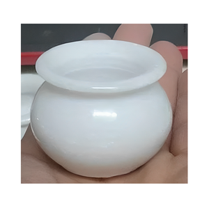 Bol en marbre élégant fabriqué à partir de pierre naturelle de qualité supérieure, servant une salade de fruits polyvalente décorative, un utilitaire domestique moderne et élégant - Product Image 5