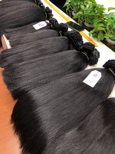 BIGG-máquina de cabello de doble trama, 16 ", # 1B, cutícula de estiramiento súper doble, alineación, extensión de cabello Remy virgen humano 100% Natural - Product Image 5