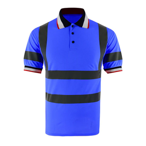 Ventes chaudes Chemises polo haute visibilité personnalisables Respirantes en polyester Réfléchissantes Vêtements de travail pour les ouvriers du bâtiment Logo OEM Vêtements de sécurité - Product Image 1