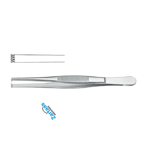 Fórceps de tejido de acero inoxidable de alta calidad 4x5 dientes 14,5 cm/5,5 "Fabricante de instrumentos quirúrgicos - Product Image 4