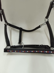 English/Western Saddle Horse Halter 6mm Crystal Leather avec Smart Design Based Stone - Product Image 4