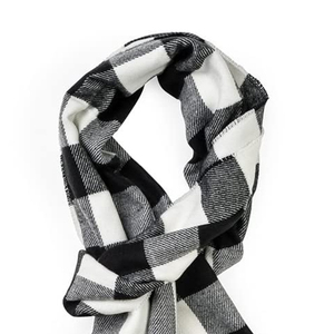 ผ้าพันคอไหมพรมถักลายแจ็คการ์ดแบบยาวสำหรับผู้หญิง ผ้าขนสัตว์แคชเมียร์เนื้อนุ่ม  ปักโลโก้ลายแบบกำหนดเอง ผ้าพันคอถักแบบเรียบ - Product Image 3