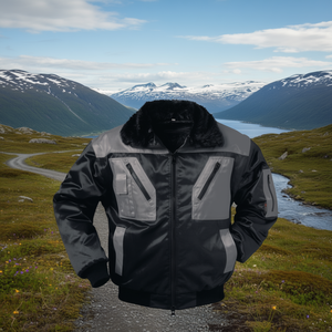 ASKIM 4-in-1 Black/Grey <b>Pilot</b> <b>Jacket</b> Workwear with Key Features From NORWAY - Product Image 3