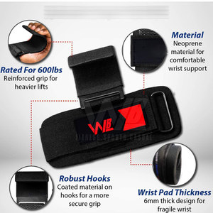 Best Selling Professional Protection Wrist Support Neoprene Non-Slip Breathable Heavy Duty Hook Loop Closure Lightweight Men's - Product Image 5